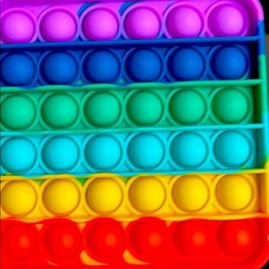 This is a rainbow pop it